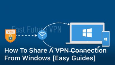 How to share a VPN connection from Windows