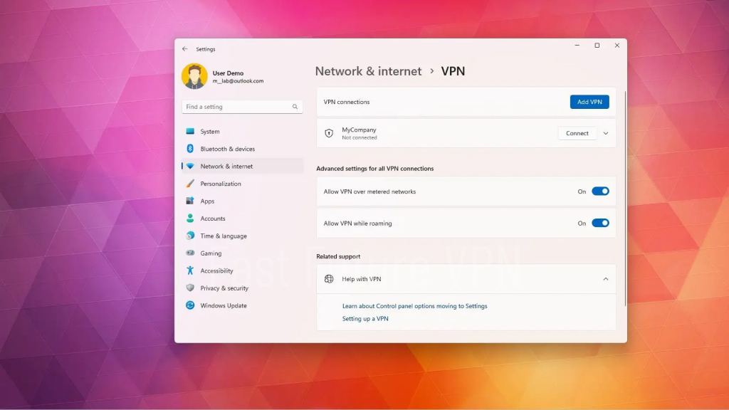 How to share a VPN connection from Windows
