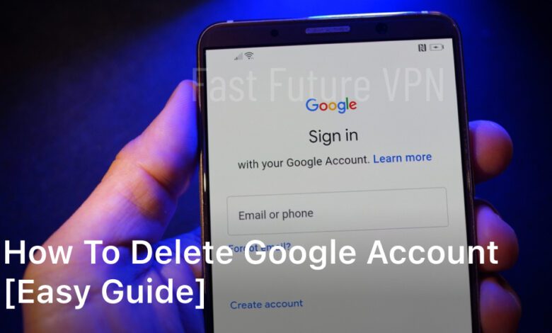 How to delete Google account