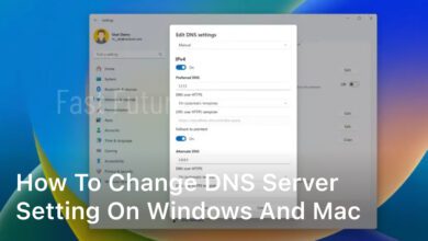 How to change DNS server setting